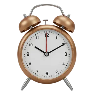Golden Alarm Clock